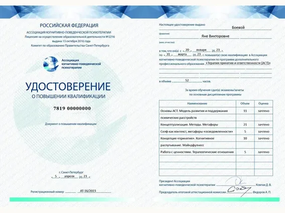 Ассоциация когнитивно-поведенческой психотерапии